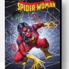 Spiderwoman Cartoon Poster Paint By Number