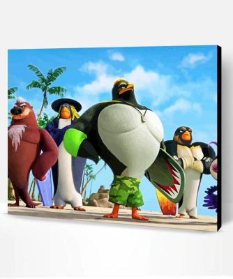 Surfs Up Movie Characters Paint By Number