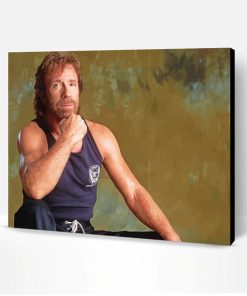 The Martial Artist Chuck Norris Paint By Numbers