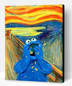 The Scream Cookie Monster Paint By Number