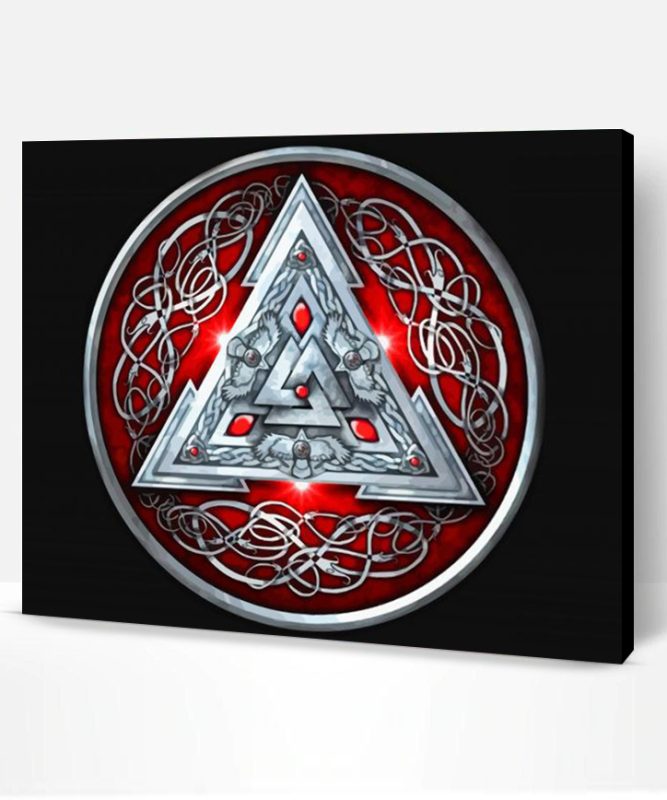Valknut Symbol Paint By Numbers