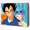 Vegeta And Bulma Characters Paint By Number