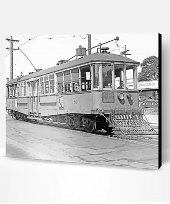 Vintage Streetcars Paint By Numbers