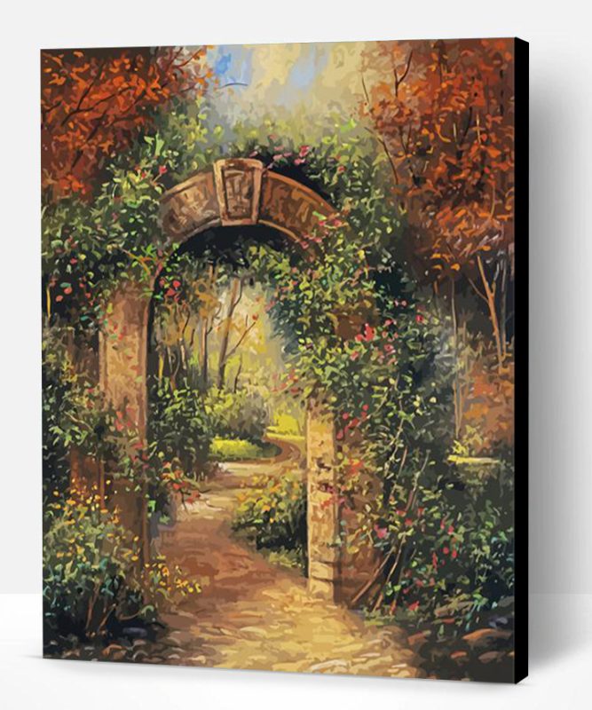 Vintage Garden Arch Paint By Number