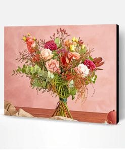 Wild Pastel Flowers Bouquet Paint By Number