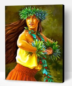 Woman Dancing Hula Dance Paint By Numbers