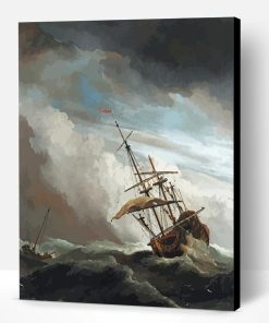 A Ship In A Raging Storm Paint By Number