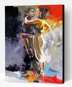 Abstract Ballroom Dancers Art Paint By Number