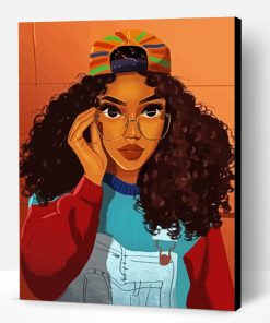 African American Girl Art Paint By Number