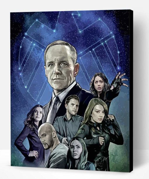 Agents Of Shield Poster Paint By Number