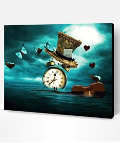 Alice In Wonderland Clock Paint By Number