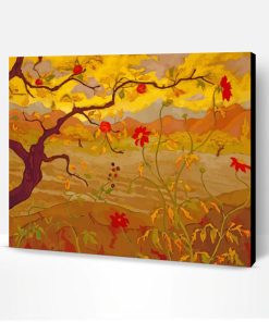 Apple Tree With Red Fruit Paul Ranson Paint By Number