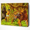 Bear And Tiger Fight Paint By Number