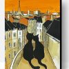 Black Cats In Paris Paint By Number
