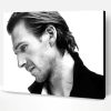 Black And White Ralph Fiennes Side Profile Paint By Number