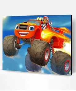 Blaze And The Monster Machines Movie Paint By Number