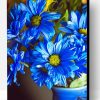 Blue Flowers In A Vase Paint By Number