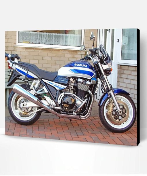 Blue Suzuki GSX1400 Paint By Number