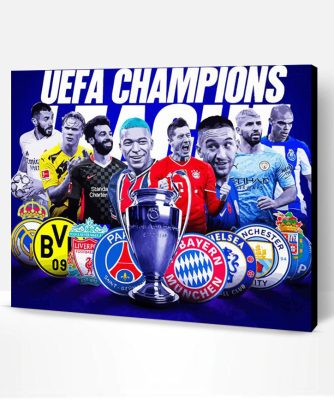 Champions League Poster Paint By Number