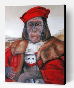 Chimp And Sock Monkey Paint By Number