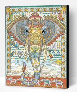 Egyptian Elephant Paint By Number