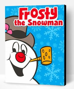 Frosty The Snowman Animated Movie Poster Paint By Number
