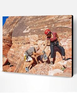 George And Joanne Urioste Rock Climbers Paint By Number