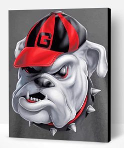 Go DAWGS Illustration Paint By Number