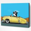 Hot Rod Cat Paint By Number