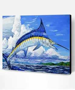 Jumping Marlin Fish Paint By Number
