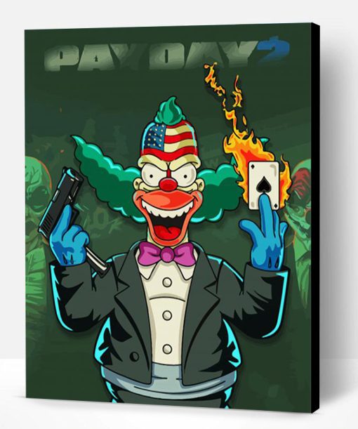 Krusty Clown Art Paint By Number