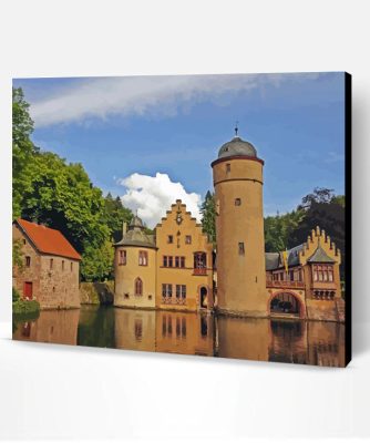 Mespelbrunn Castle Aschaffenburg Paint By Number