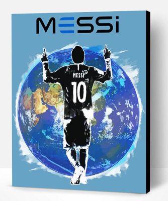 Messi Silhouette Paint By Number