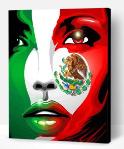 Mexican Flag Paint By Number