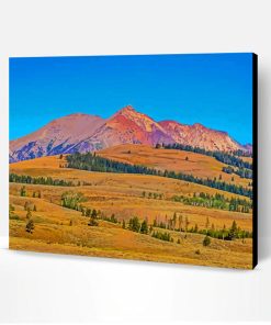 Montana Gallatin Mountain Paint By Number