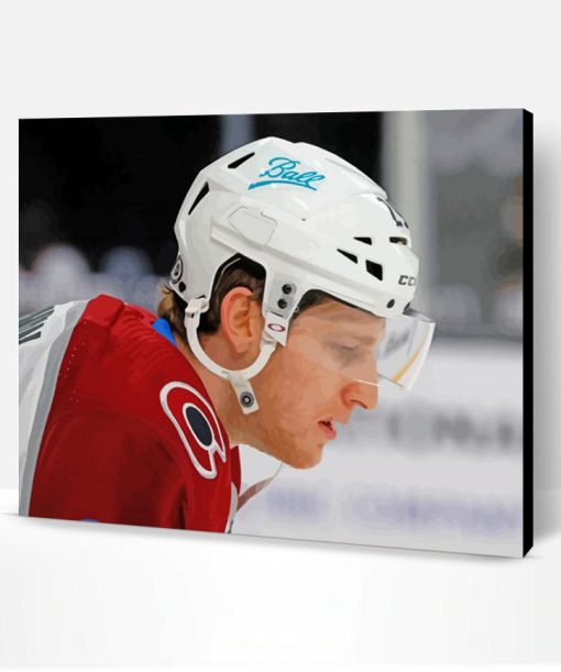 Nathan MacKinnon Side Profile Paint By Number