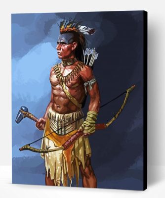 Native Warrior Paint By Number