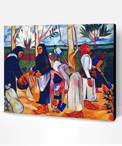 Planting Potatoes By Natalia Goncharova Paint By Number