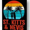Saint Kitts And Nevis Poster Paint By Number
