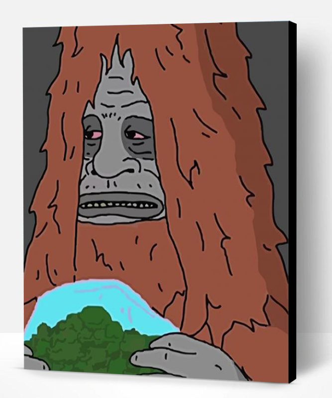 Sassy The Sasquatch Paint By Number