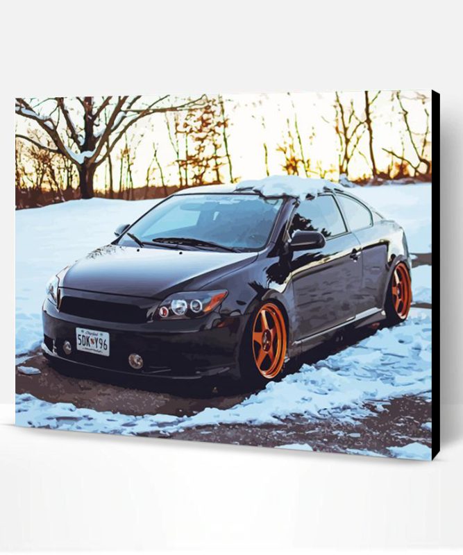 Scion TC In The Snow Paint By Number