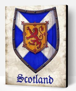 Scotland Crest Paint By Number