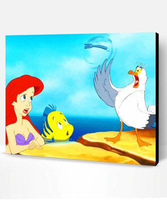 Scuttle Little Mermaid Art Paint By Number