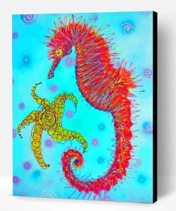 Seahorses Starfish Art Paint By Number