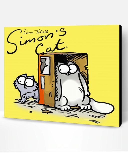 Simons Cat Cartoon Poster Paint By Number