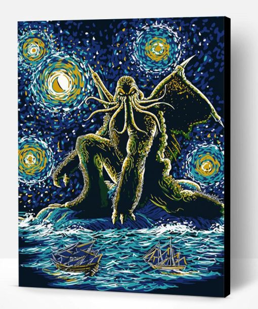 Starry Night Cthulhu Paint By Number