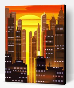Sunset City Paint By Number