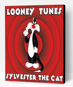 Sylvester Cat Looney Tunes Poster Paint By Number