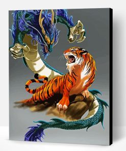 Tiger And Dragon Paint By Number