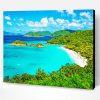 US Virgin Islands Beach View Paint By Number